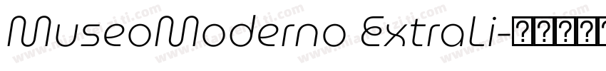 MuseoModerno ExtraLi字体转换